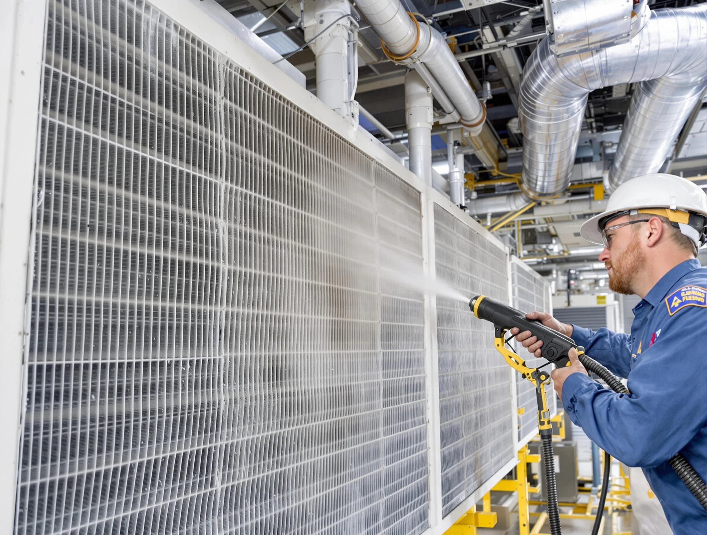 Professional commercial coil cleaning by Parker Air Duct Cleaning in Parker