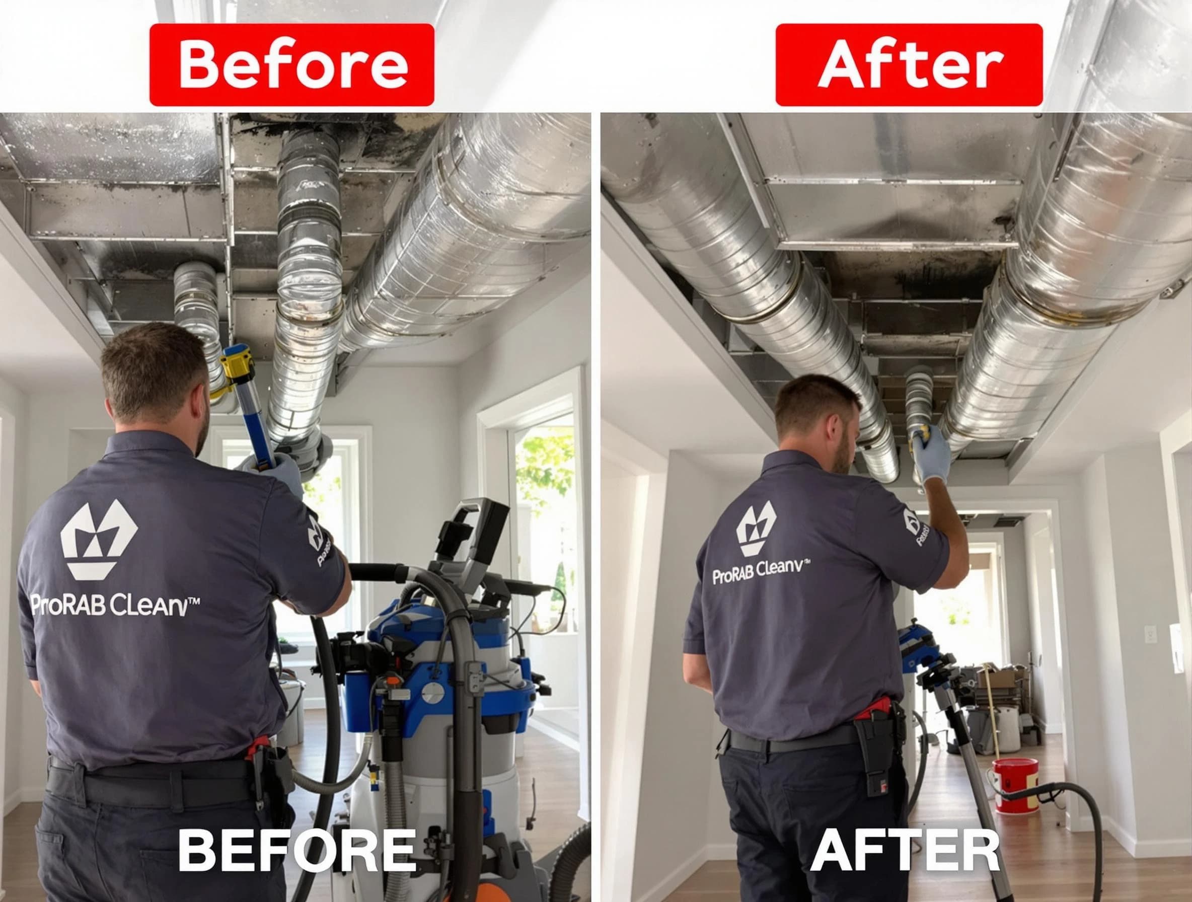 Parker Air Duct Cleaning expert performing thorough residential duct cleaning in a Parker home
